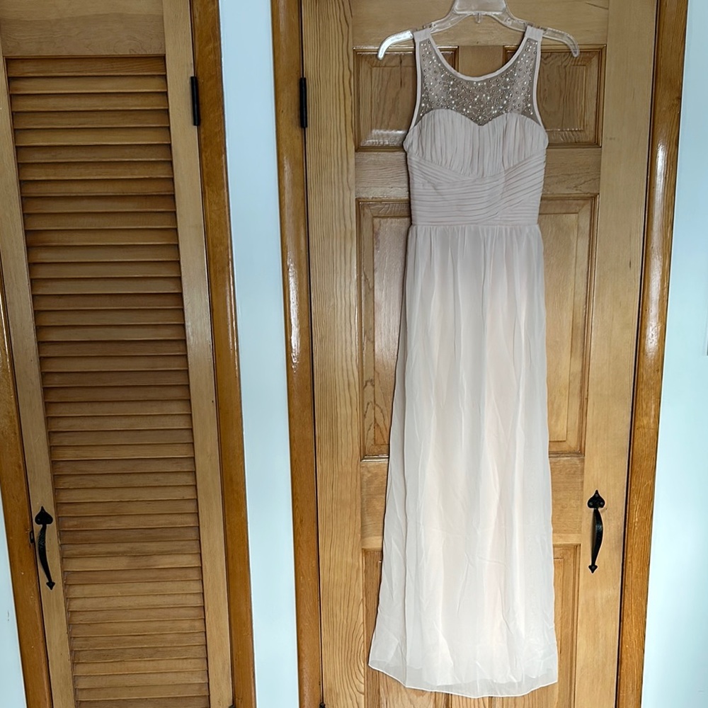 Elegant Light Pink Sleeveless Gown
